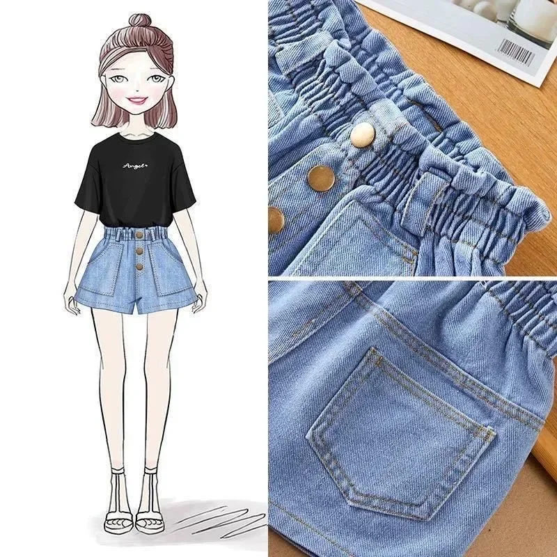 Kids Shorts Kids Trousers Girls Denim Skirt Pants Summer Casual 10 12 14 Years