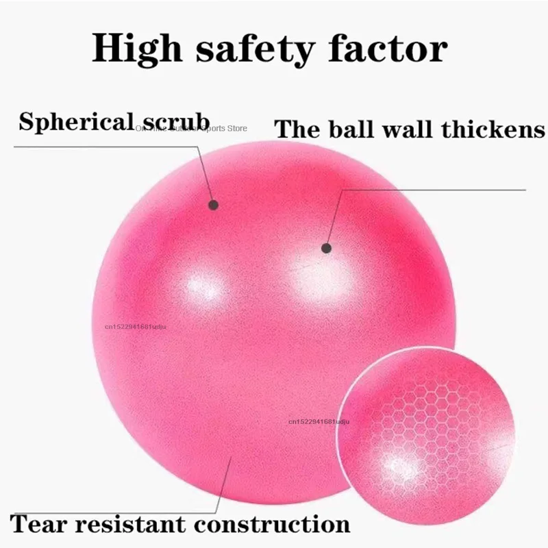 25cm Mini Yoga Ball Fitness Pilates Reduce Fat Ball Thick Explosion-proof PVC Non Slip Gym Home Training Workout Exercise