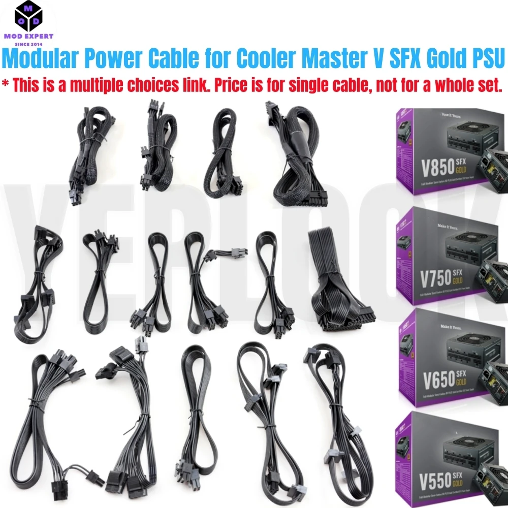 Gintai Modulares Netzteil SATA-Kabel ersetzen für Coolermaster V1200