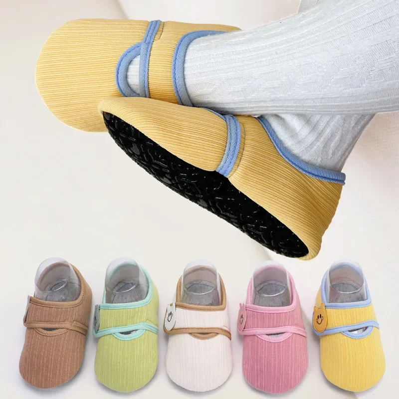 Spring Autumn Baby Slippers Toddler Plush Floor Sock Shoes Boys Girl Children Anti-slip Walking Shoes Indoor Home Kids Shoes children pullover sweatshirts boys girl kids sweatshirt tops baby boys spring autumn clothes toddler sweatshirt baby boy outfit