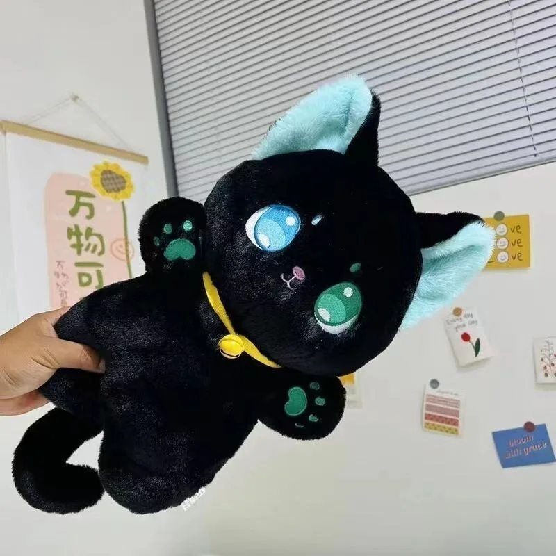 25cm schwarz-weiß Katze Plüsch tier greifen Stofftier Patung Puppen Kinderspiel zeug Geschenke Geschenk Spielzeug für Kinder Mädchen