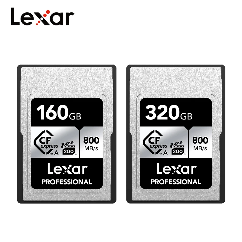 Lexar Cfexpress Tipo A Scheda Di Memoria Vpg 200 8K Argento Ad Alta Velocità 800 Mb/S Scheda Video 160Gb 320Gb Scheda Cfe-A Originale Per Fotocamera