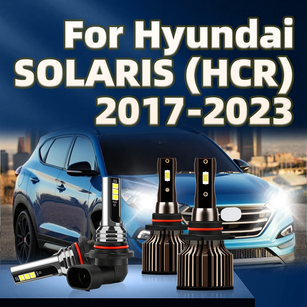 

LED 40000LM HB3 HB4 HiLo Beam Fog Lamp Kit 6000K White For Hyundai SOLARIS (HCR) 2017 2018 2019 2020 2021 2022 2023