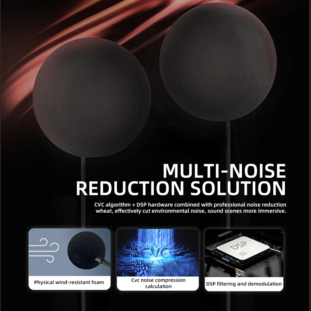 Bluetooth Motorcycle Helmet Intercom Headset For 2 Rider 1000M