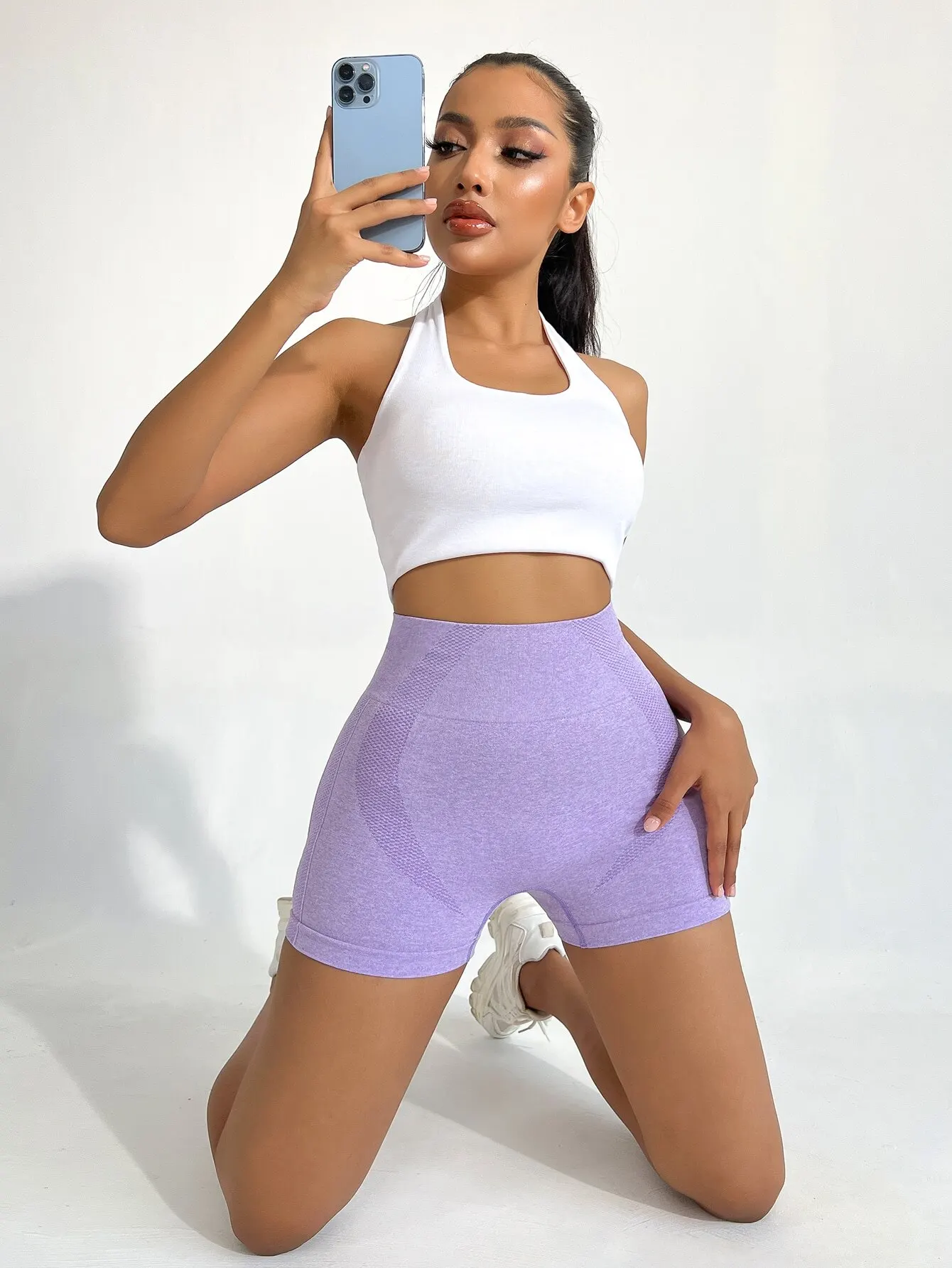 Women's Seamless Quick-Dry Yoga & Fitness Shorts