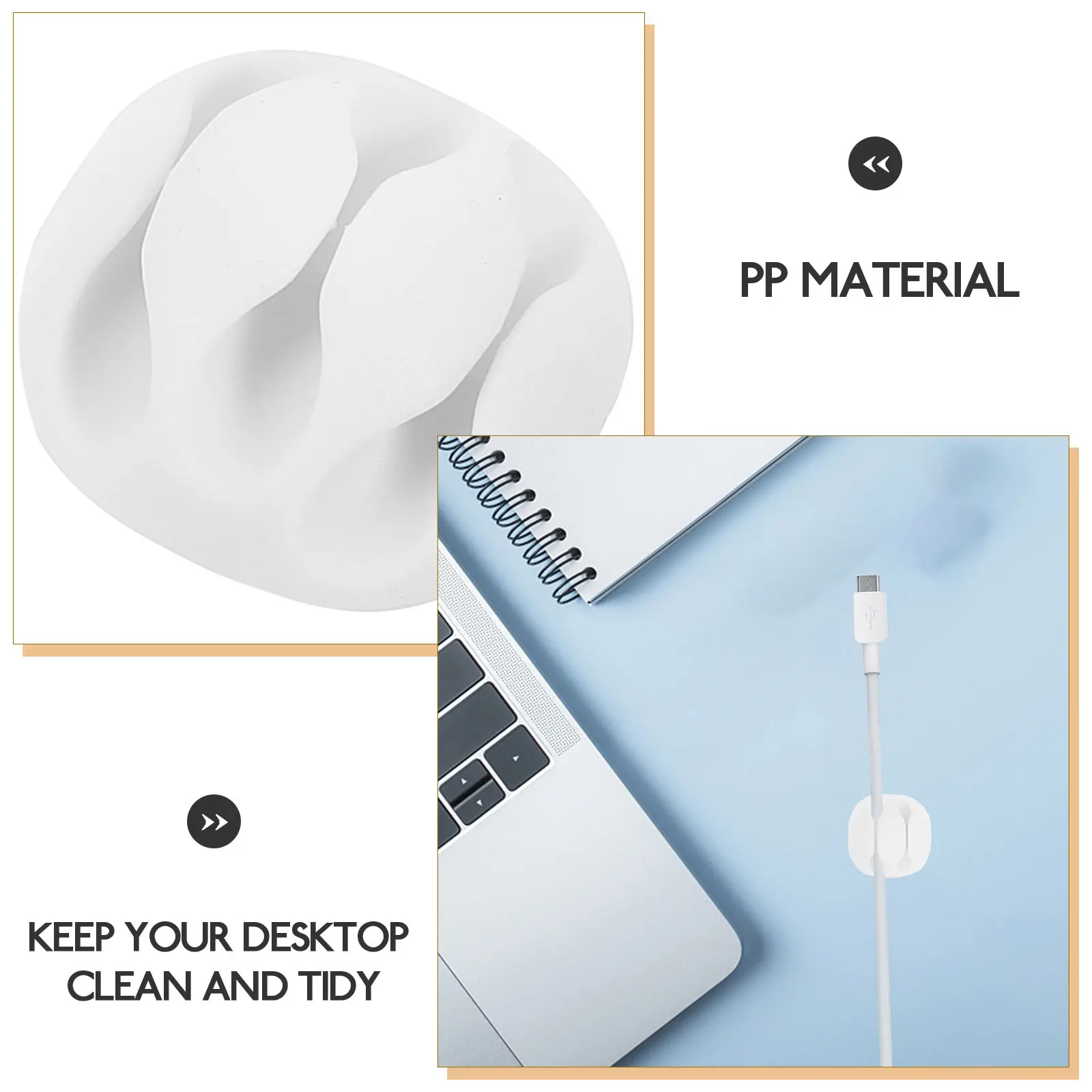 10Pcs 케이블 정리 도구 데스크 와이어 관리 플라스틱 사랑스러운 다목적 와이어 홀더 홈 오피스 데스크탑 코드 보관용