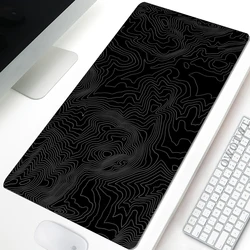 Mouse Pad Gamer HD New XXL keyboard pad MousePads Mouse Mat Black Abstract Texture Laptop Carpet Anti-slip Soft Office Table Mat