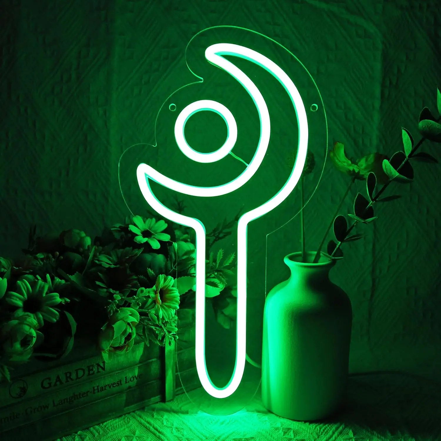 FF14 White Mage Neon Sign for Wall Decor Game Room Man Cave Birthday Decorations Fan Collection USB Powered