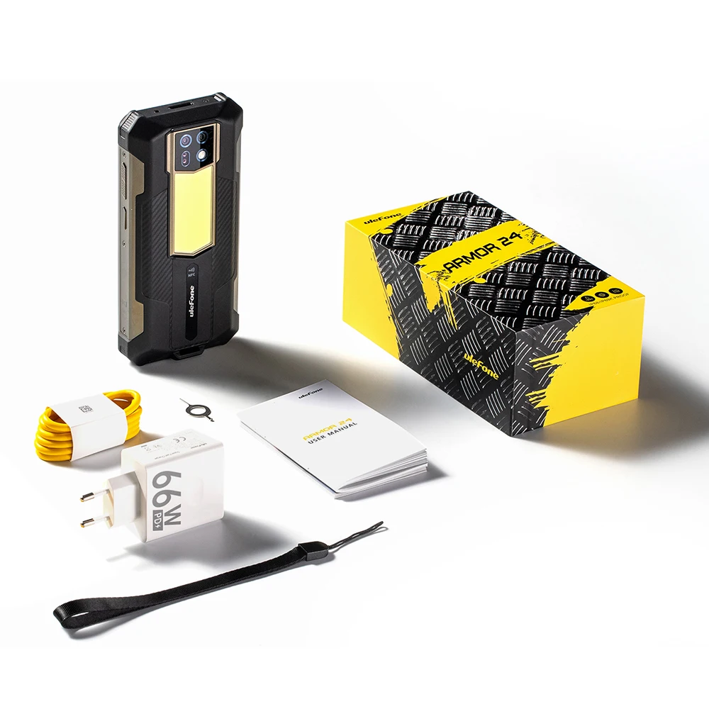 Ulefone Armor 24 Rugged Phone 22000mAh Up to 24GB+ 256GB 6.78"120Hz Smartphone 64MP+64MP NFC Phone LED Light Global Version 6