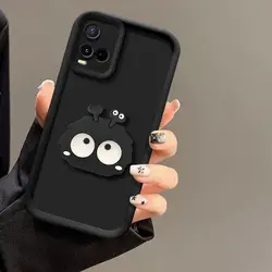 Cute 3D Eyes Coalball Silicone Shockproof Phone Case - SM A05 (1)