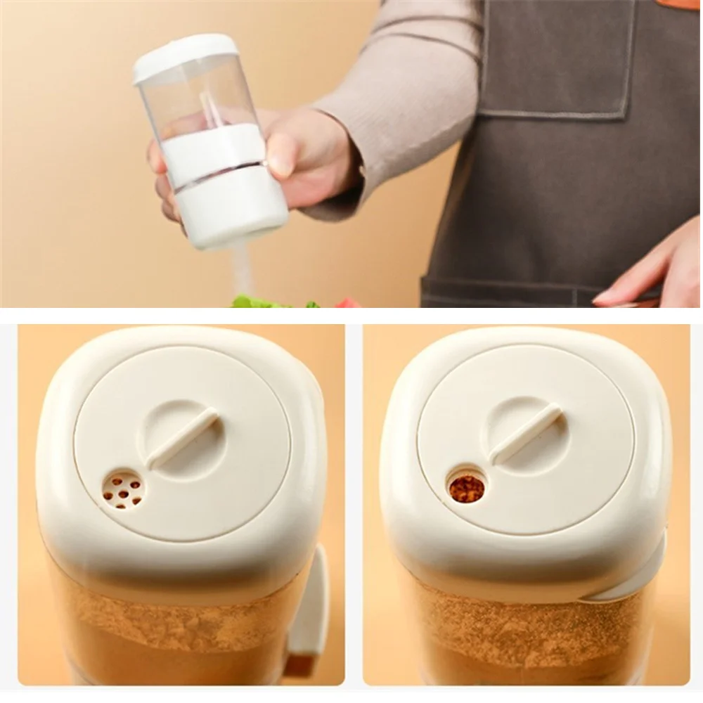 Salt Shaker Stoppers 2g Metering Salt Dispenser Push Type Sugar Bottle Spice Pepper Salts Shaker