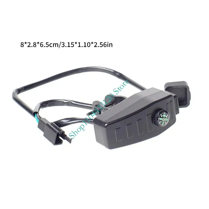 컴팩트 헤비 듀티 5V 2.5A ABS 플라스틱 12.5W 빠른 충전 이중 포트 오토바이 USB 충전기 방수 디자인 및 55Cm