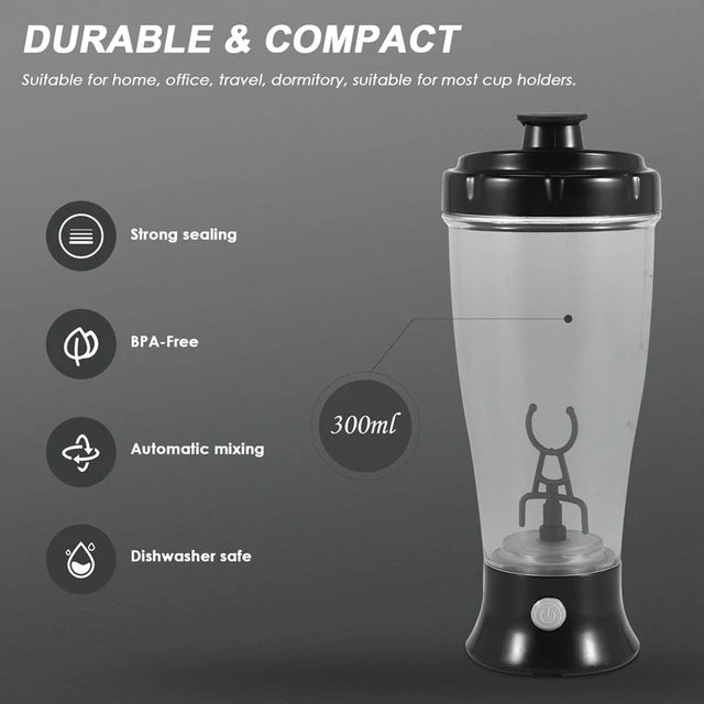 300Ml Automatic Mixing Cup Electric Self Stirring Protein Shaker Bottle  Portable Mixing Water Bottle Sports Shaker for Gym - AliExpress