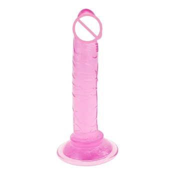 Soft Jelly Dildo Suction Dildo Realistic Erotic Cup Dildo Woman Anal Butt Plug G Spot Clitoris Orgasm Sex Toys for Adults Gay 4