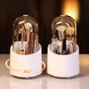 360° Rotating Makeup Brush Storage Box Desktop Cosmetic Organizer Lipstick Eyebrow Pencil Eye Shadow Brush Holder Organizer 1