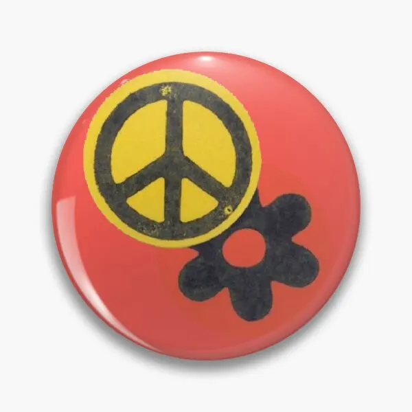 

Retro Peace And Love Packaging Card Stoc Soft Button Pin Lapel Pin Funny Clothes Decor Badge Jewelry Fashion Gift Cute Hat