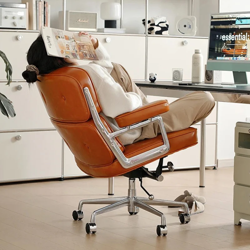 Solid Durable Office Chair Cute Lazy Designer Comfortable Office Chair Executive Cheap Study Ergonomic Metal Muebles Furniture 4