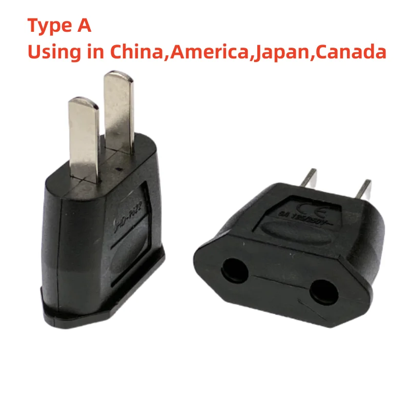 Universal American to European Travel Power Adapter - US to EU Plug Converter