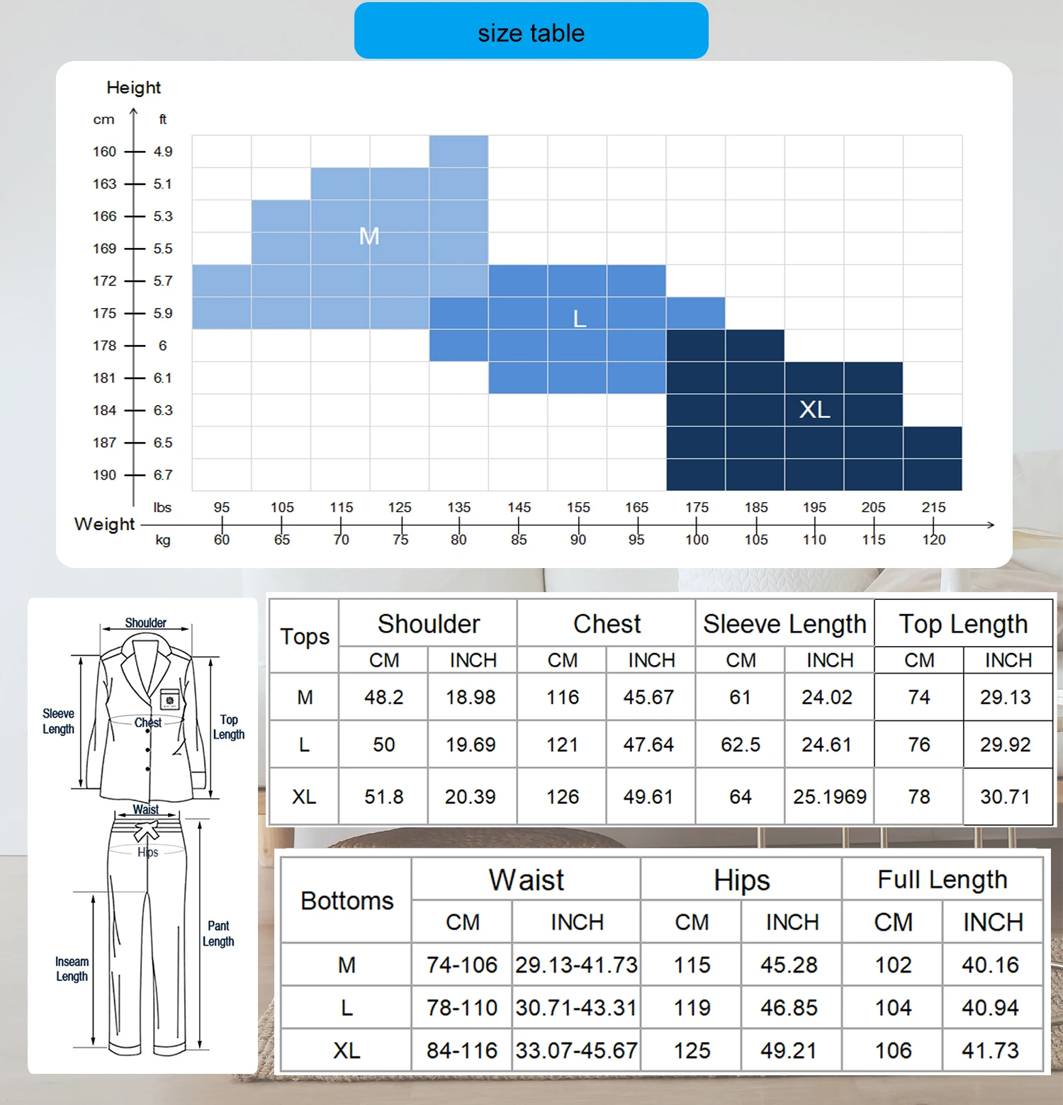 Men's Silk Satin Pajamas Set