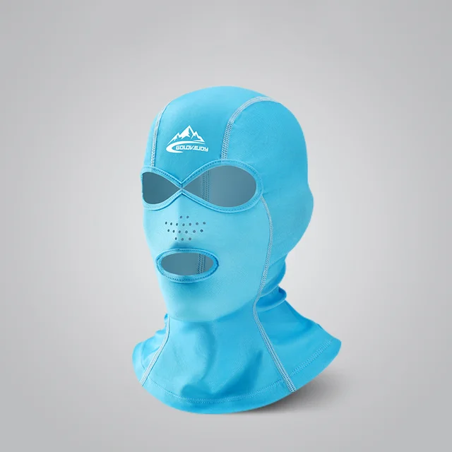 Swimming Diving Facekini UV Sun Protection Full Face Mask Head Neck Cover Face Elastic Swim Cap for Skiing Diving Sports Wear 8