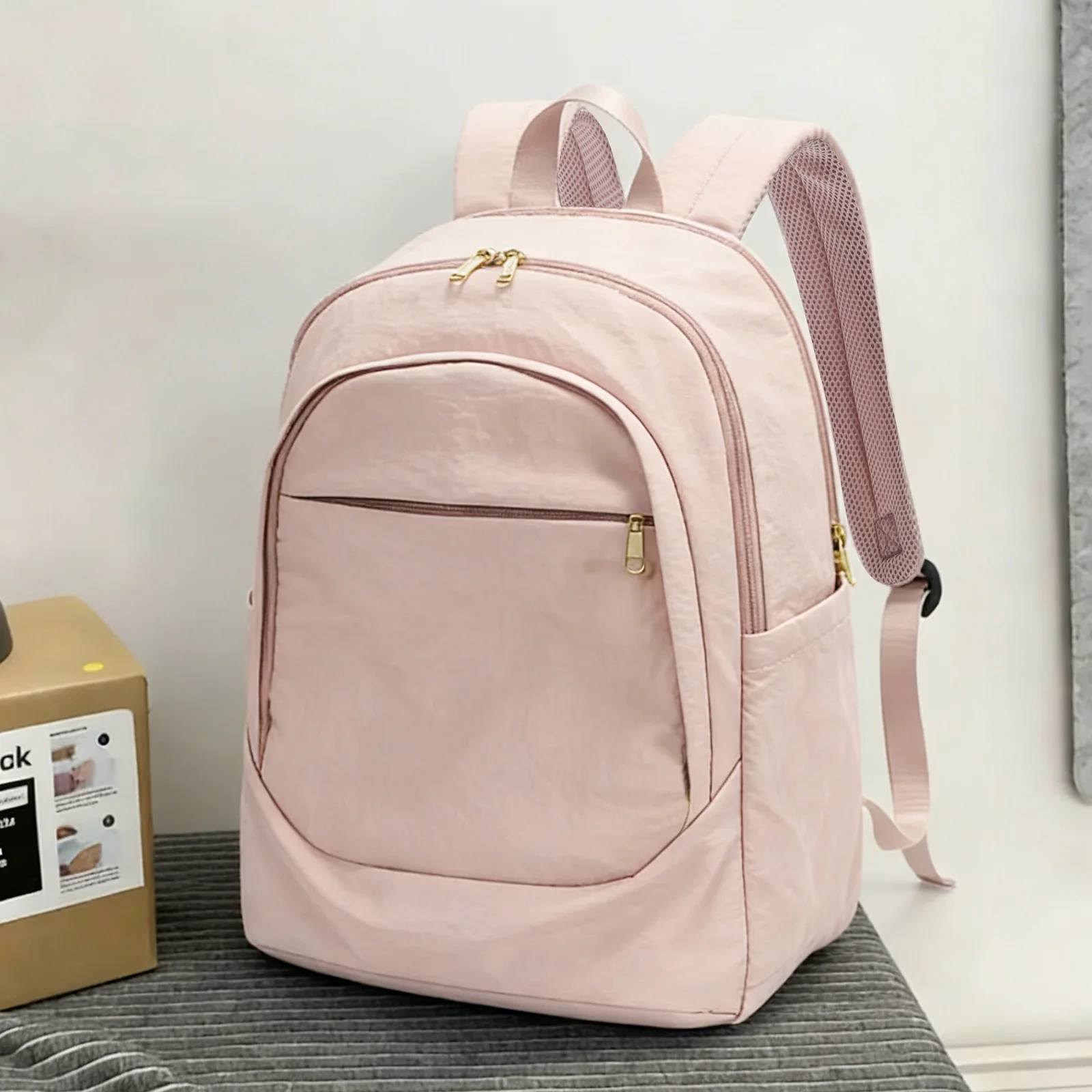 Backpack Ladies Waterproof Casual Backpack, Women University Backpack, Lady Elegant Backpack, Office Laptop Bag Travel Backpack 1