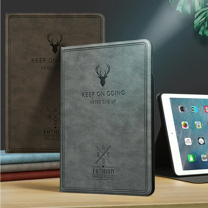 

Stand Case for iPad, Multi-angle Support, Artificial Leather, Retro Style, iPad 10.2, Air 1, 2, Mini 4, 5, 6, 7.9, Pro 11, 10.5