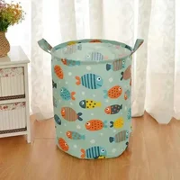 Ins Nordic Bathroom Dirty Laundry Basket Folding Laundry Clothes Hamper Bag Home Storage Bag Organizers Cotton Laundry Baskets 6