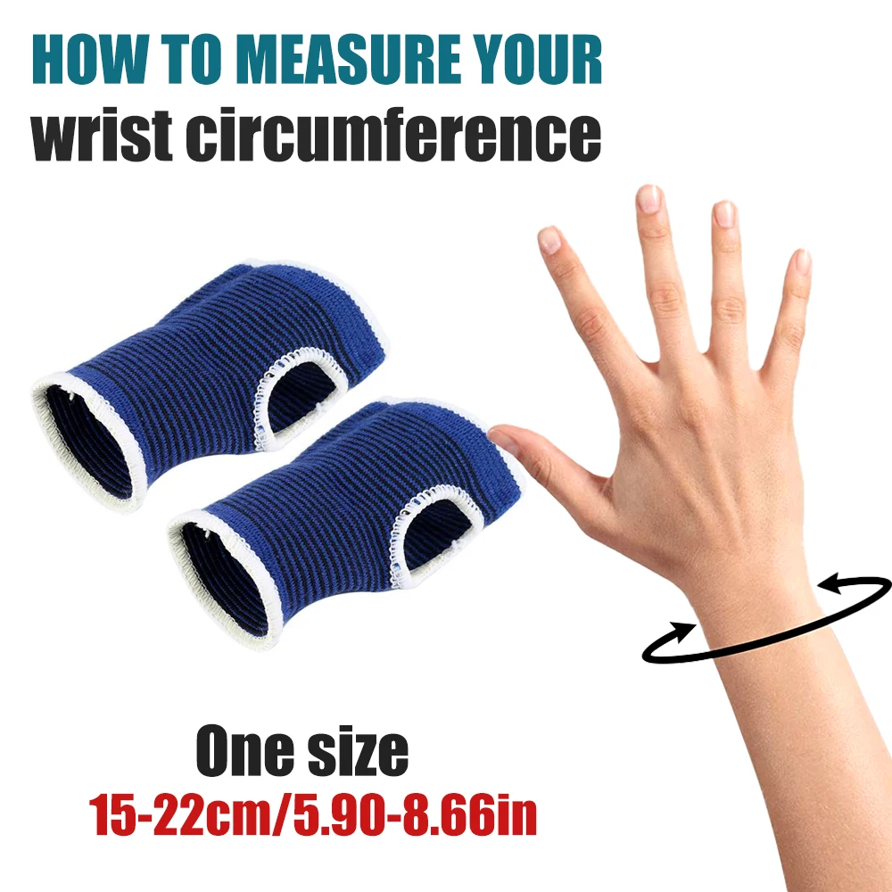 2Pcs/Pair Sports Wrist Hand Brace Gym Support Gloves Protector