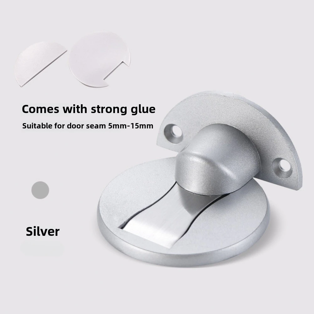 Magnetic Door Stopper Floor Mount Invisible Door Stops Heavy Duty Self Adhesive Wall Protector for Home Bedroom Doorstop