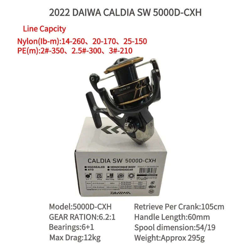 2022 DAIWA CALDIA SW 4000-CXH 4000D-CXH 5000D-CXH 6000S-H 6000D-H