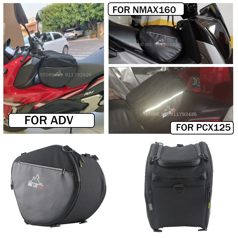Motorcycle Waterproof Scooter Pedal Bag For BMW C400X For NMAX 160 Outdoor Travel Oil Tank Toolbag Shoulder Bags motorcycle tank bag