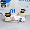 SpongeBob SquarePants white black Low Top Canvas For Men And Women Small White Summer Couple Breathable Board Shoes 5