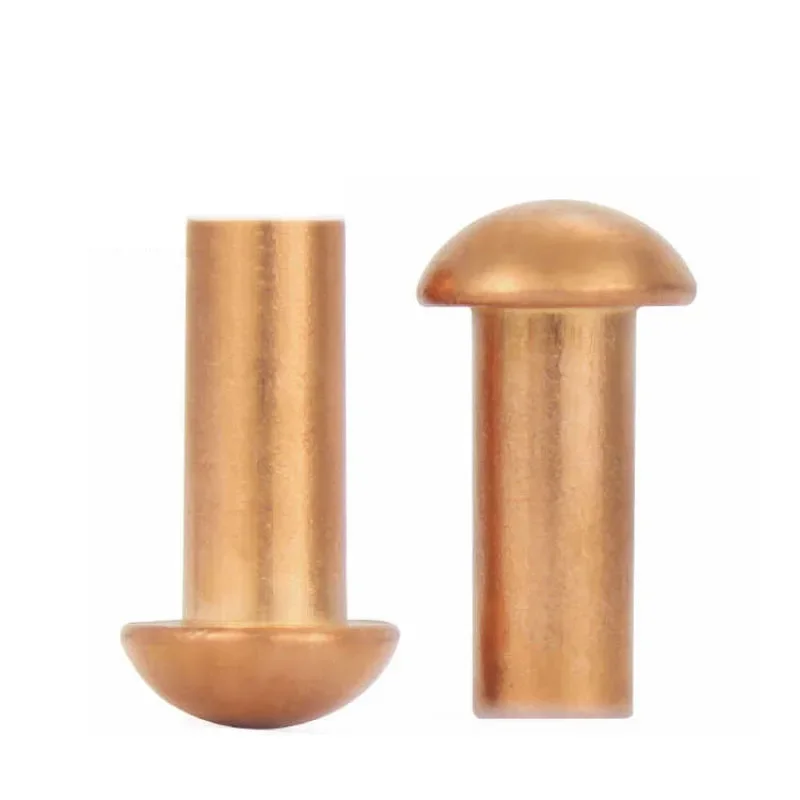 Rivets and Fasteners 1~100PCS Copper Solid Round Head Rivet