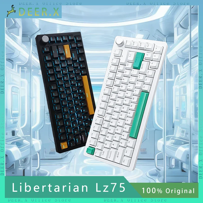 

Клавиатура liberтарийская Механическая с магнитной осью Lz75, 82 клавиши