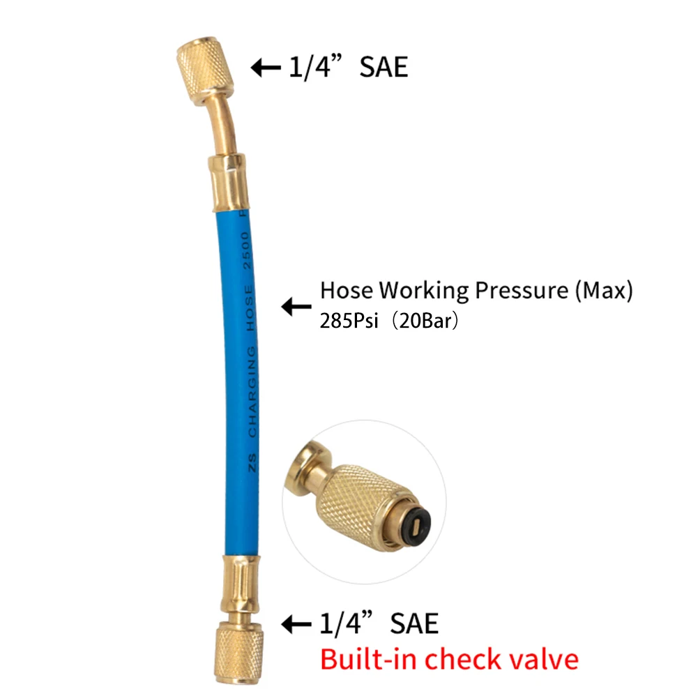 Car A/C Oil Dye Injector 1Oz R134a Low Side Quick Coupler Adapter Air Conditioning Repair Tools Manual Oiler Injection ac oil injector air conditioning oil injector