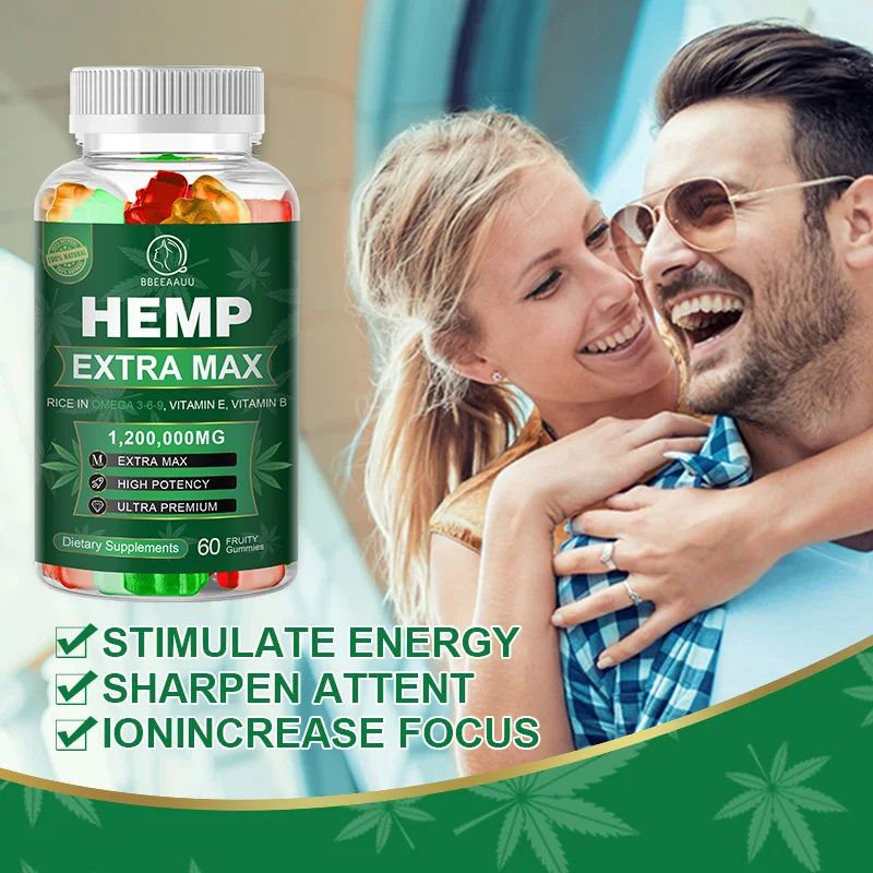 Hღmღ Gummies 1200000mg Relieves Joints and Muscles Pain Sleep Better Reduces Anxiety Improves Concentration