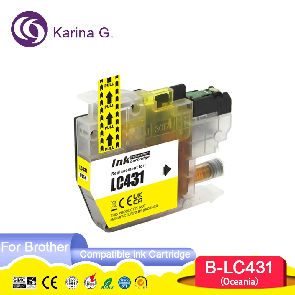 Standard capacity LC431 431 LC 431 Compatible Ink Cartridge For DCP-J1050DW,DCP