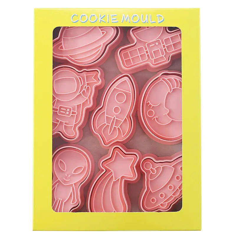 Cookie Cutter Biscuit Mold Cookie Stamp 8 Pcs/set