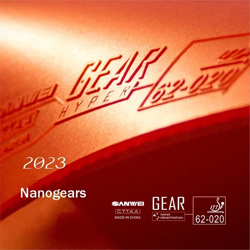 SANWEI GEAR Hyper Table Tennis Rubber Non-sticky Pips-in Ping Pong Rubber Internal Energy Cake Sponge NANO Penetration table tennis rubber