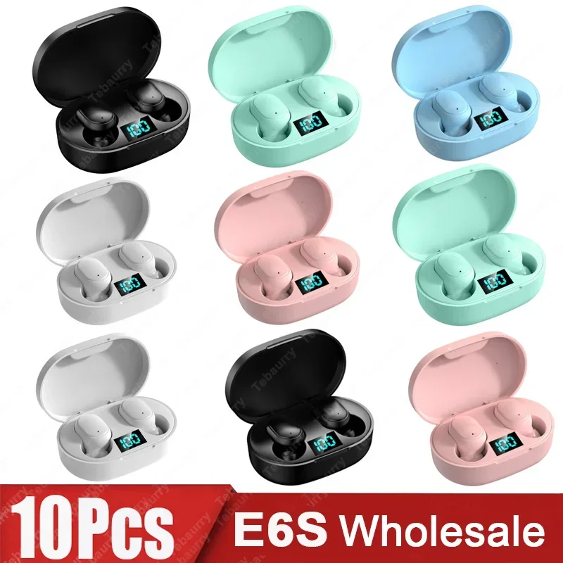 

Wholesale E6S Wireless Headphones Bluetooth Earphone Sport Stereo Headset Bass TWS Earbuds with Microphone for Iphone Xiaomi