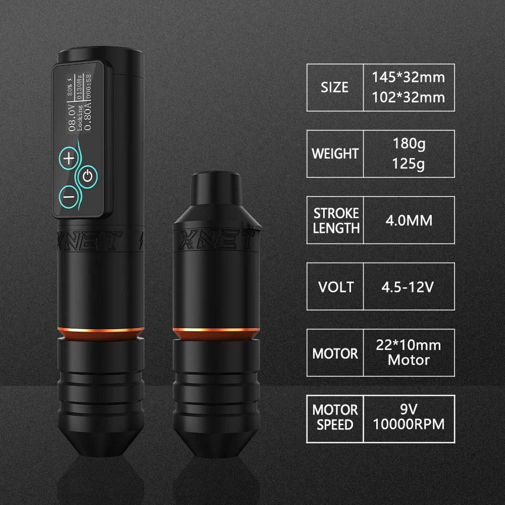 X net ワイヤレスタトゥーマシン　Wireless tattoo pen A12e5d30a545f411585c2d4ed783eb