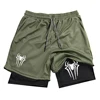 Y2K Performance Shorts Men Spider Printed GYM Casual Sports Compression Shorts Workout Running Mesh 2 In 1 Sport Short Pants 4