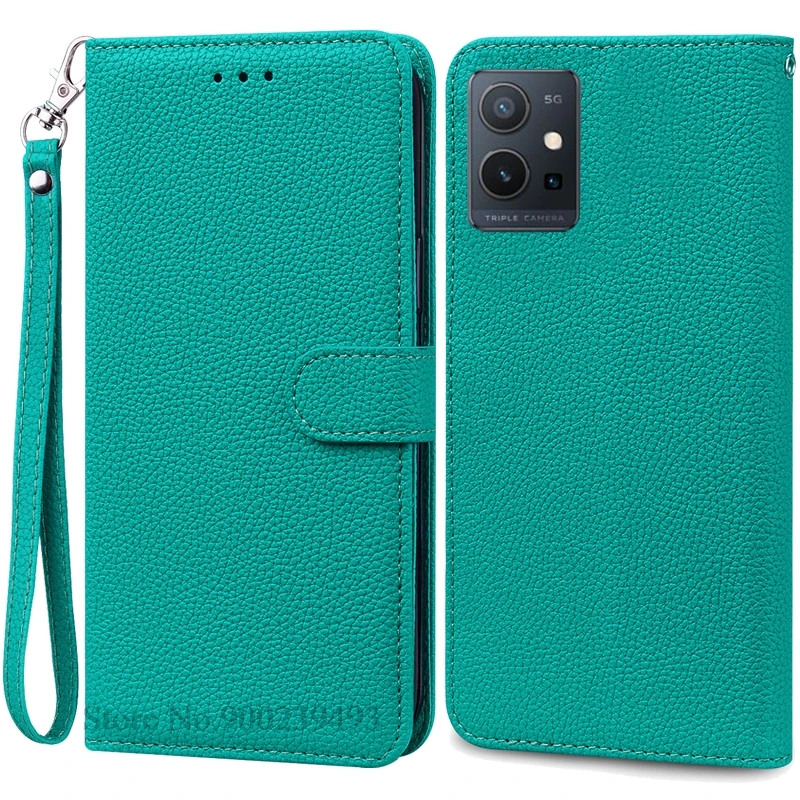 Leather Flip Wallet Case with Stand