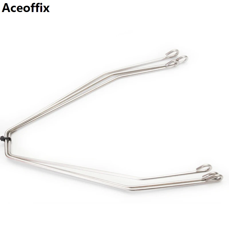 Aceoffix for Brompton Mudguard Stay a line c line Steel Bracket Holder Stainless for Front Rear Fender Bike Accessories bicycle fender