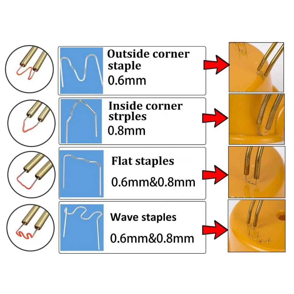 

For Welder Repair Hot Repairing Plastic Staple Iron Machine Welding Car Stapler Soldering Bumper Tools Gun