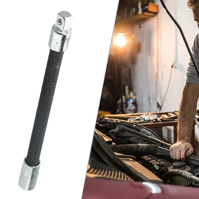 1/4 3/8 1/2 Driver Extension Rod Extension Rod Adapter Flexible Long Socket Metal Shaft Conversion Head Ratchet Wrench 1/4 3/8 1/2 Driver Extension Rod Extension Rod Adapter Flexible Long Socket Metal Shaft Conversion Head Ratchet Wrench