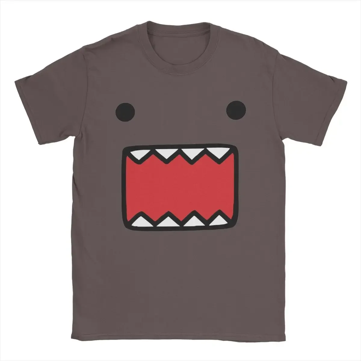 

2024.Summer vintage funny Domo Kun Doll Face TShirts Men's Cotton Crazy tees Crew Neck Tee Shirt Short Sleeve Tops Adult clothes
