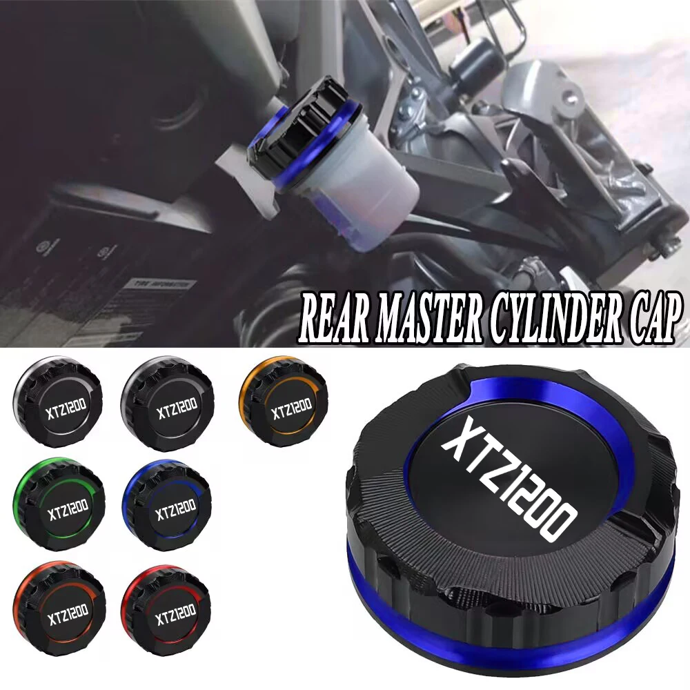 

FOR YAMAHA XTZ1200 XTZ 1200 2014-2017 2018 2019 2020 2021 2022 2023 Rear Brake Fluid Cylinder Master Reservoir Cover Oil Cap