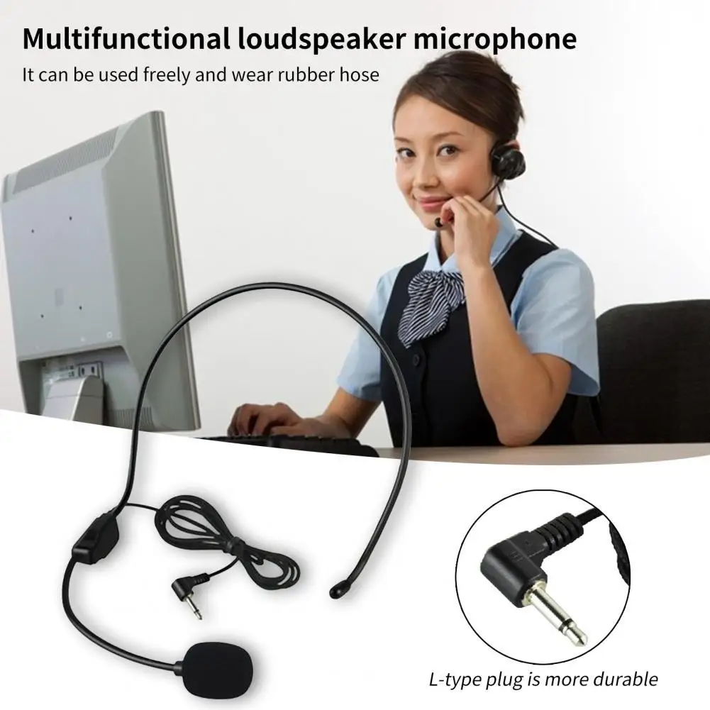 

Wired Microphone Ergonomic High Sensitivity ABS Universal Mic Voice Amplifier for Studio