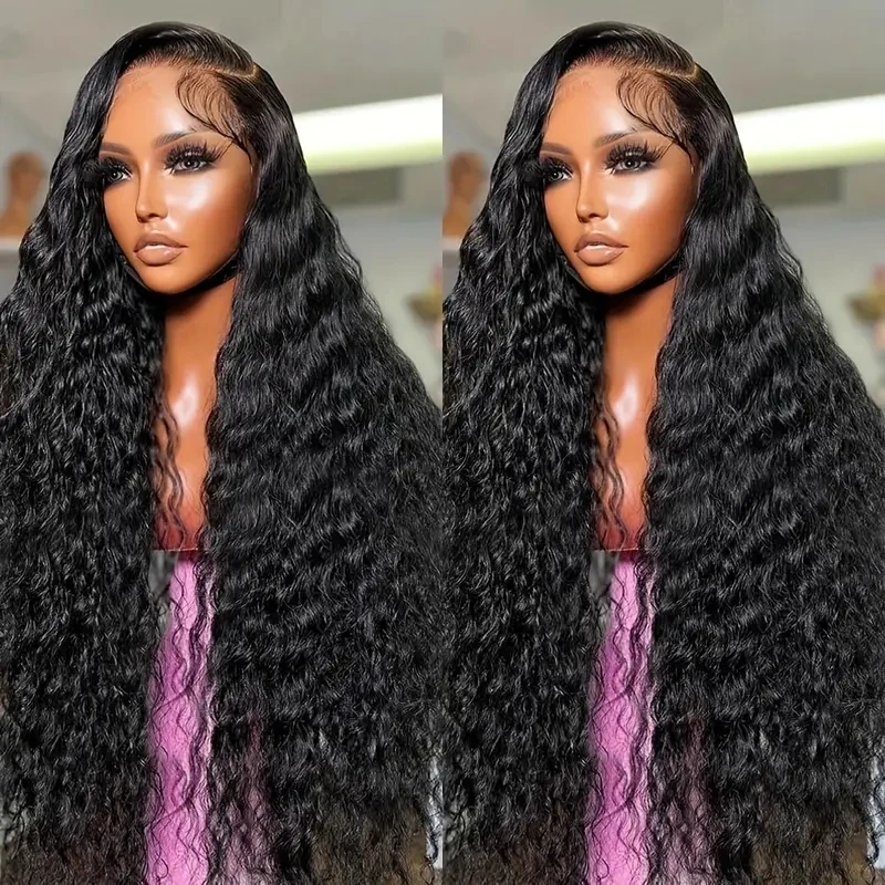 

Loose Deep Wave 13x4 13x6 HD Lace Frontal Wig Brazilian 32-16 Inch Curly Human Hair Water Wave Lace Front Wigs Glueless Wigs
